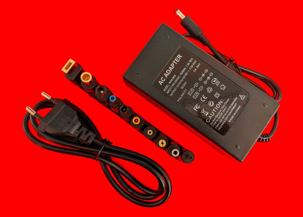 Зарядное ноутбука 19 20v универсальный блок 12-24v адаптер 10 штекеров