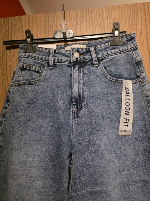 Jeansy damskie balloon
