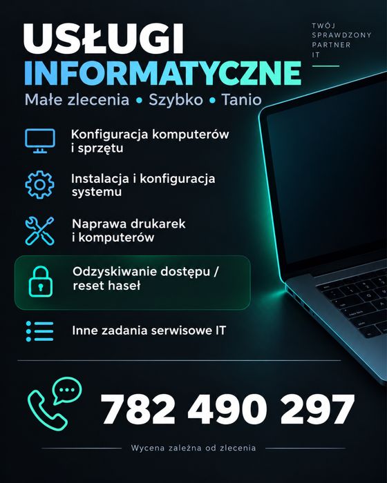 Usługi Informatyczne, Zdejmowanie haseł - TANIO
