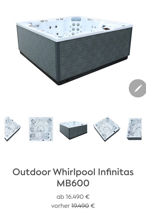 Jacuzzi ogrodowe Made in Germany Infinitas MB 600 normalna cena 82000