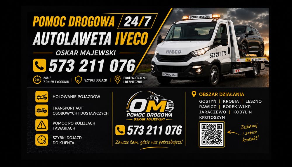 Pomoc drogowa. Transport