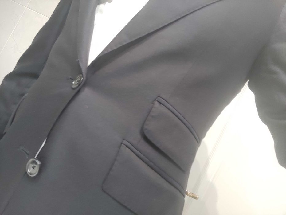 Fato azul escuro clássico Oficina Mustra tamanho S - LUXO