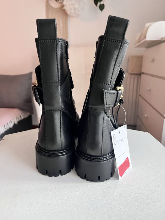 Botki sztyblety skóra naturalna nowe MNG
