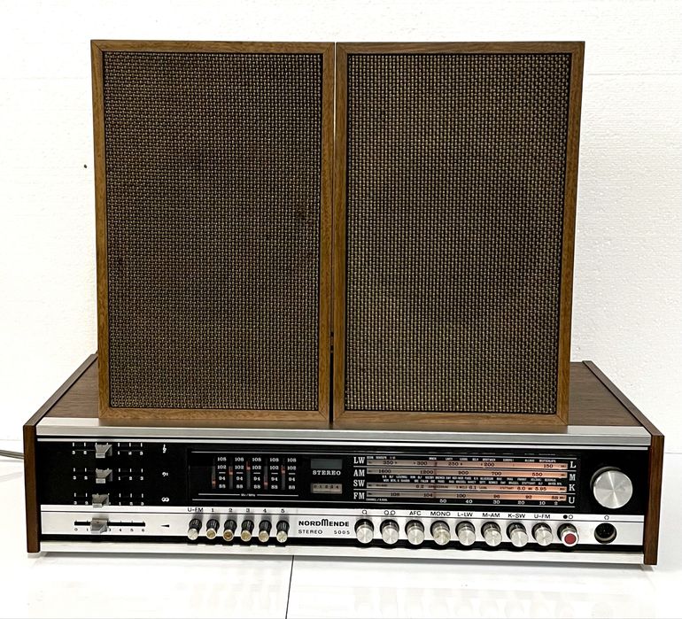 NORDMENDE 5005 Stereo Amplituner z Głośnikami, Lata Produkcji 1971-1974