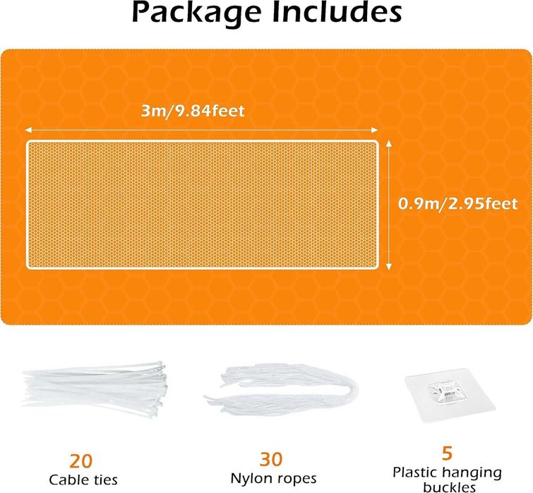 Rede Segurança Infantil 3m x 0,9m – Nova – Proteção Escadas/Varandas