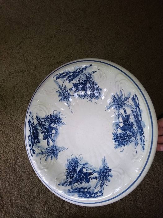 Jarro com bacia pintado ã mão