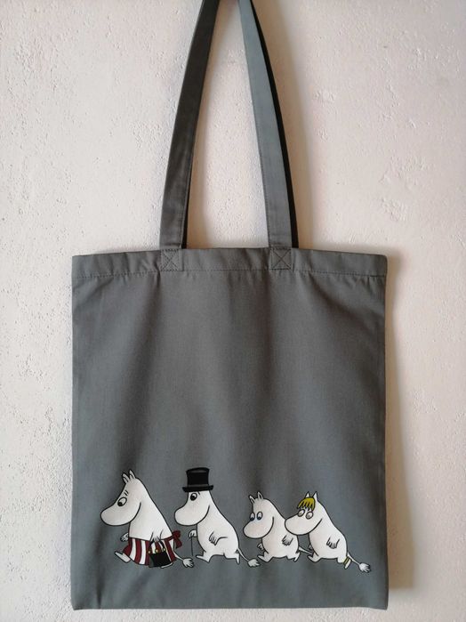 Moomin MUMINKI - torba RĘCZNIE malowana