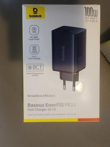 Carregador Rapido Baseus de 100W - Samsung Iphone e até 3 Dispositivos