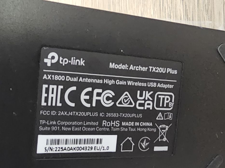 Adapter sieciowy TP-LINK Archer TX20U plus V1