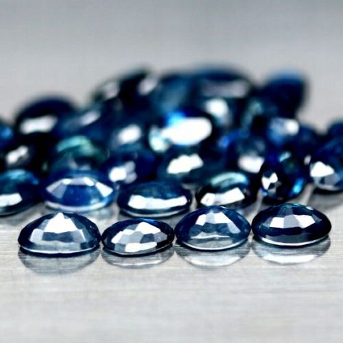 Szafir naturalny błękitny - na złoty pierścionek , sygnet , kolczyki