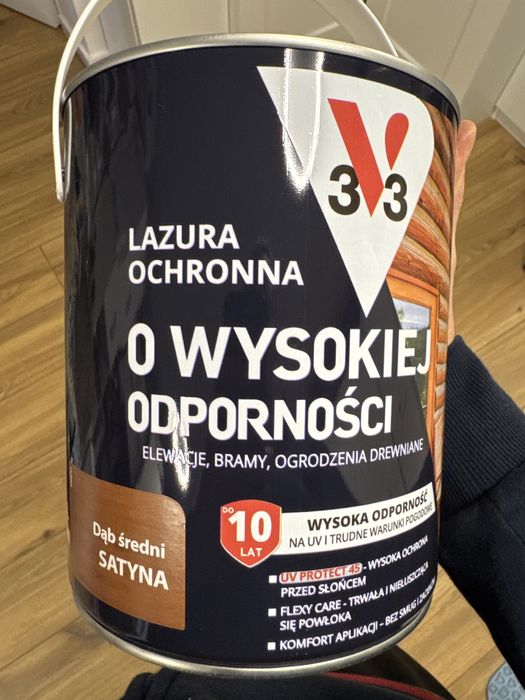 3V3 lakierobejca lazura do drewna dąb satynowy