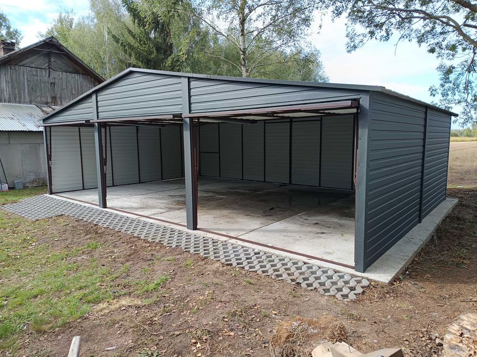 Garaż blaszany garaż blaszak garaże 9x6 7x5 6x6 Rus -stal profil 5x7