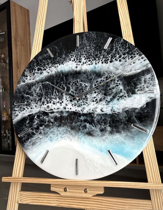 Zegar z żywicy 50 cm