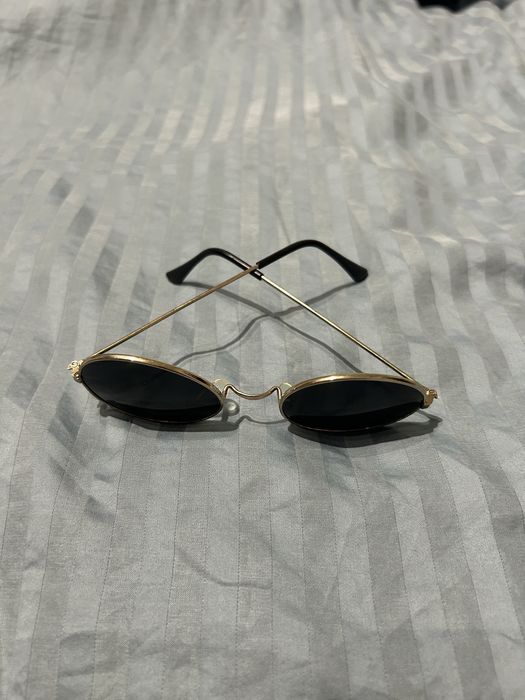 Okrągłe okulary przeciwsłoneczne lenonki czarne