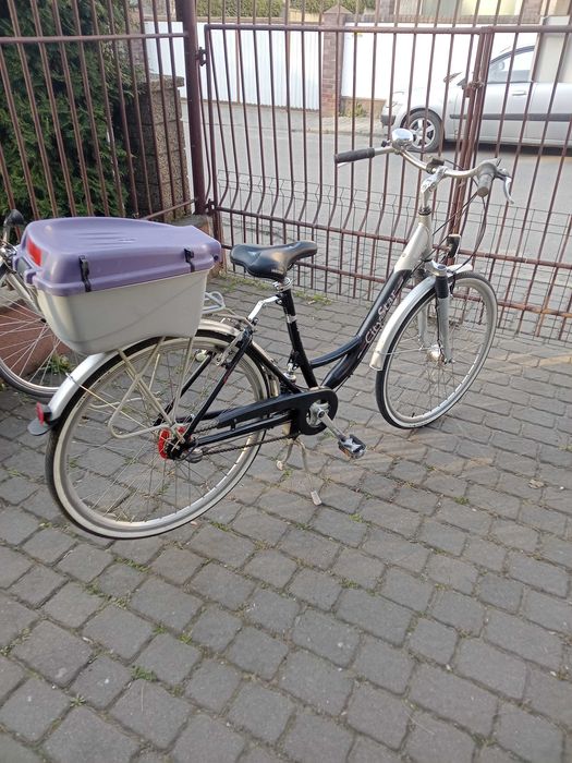 rower damka 28 cali na centralnym amortyzatorze  komfortowy