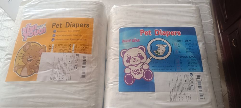 Fraldas de cão adulto