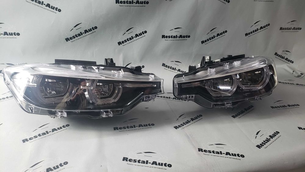 Фари Ф30 Full Led (з блоками) Black на BMW 3 Series F30 / F31 11-18 р