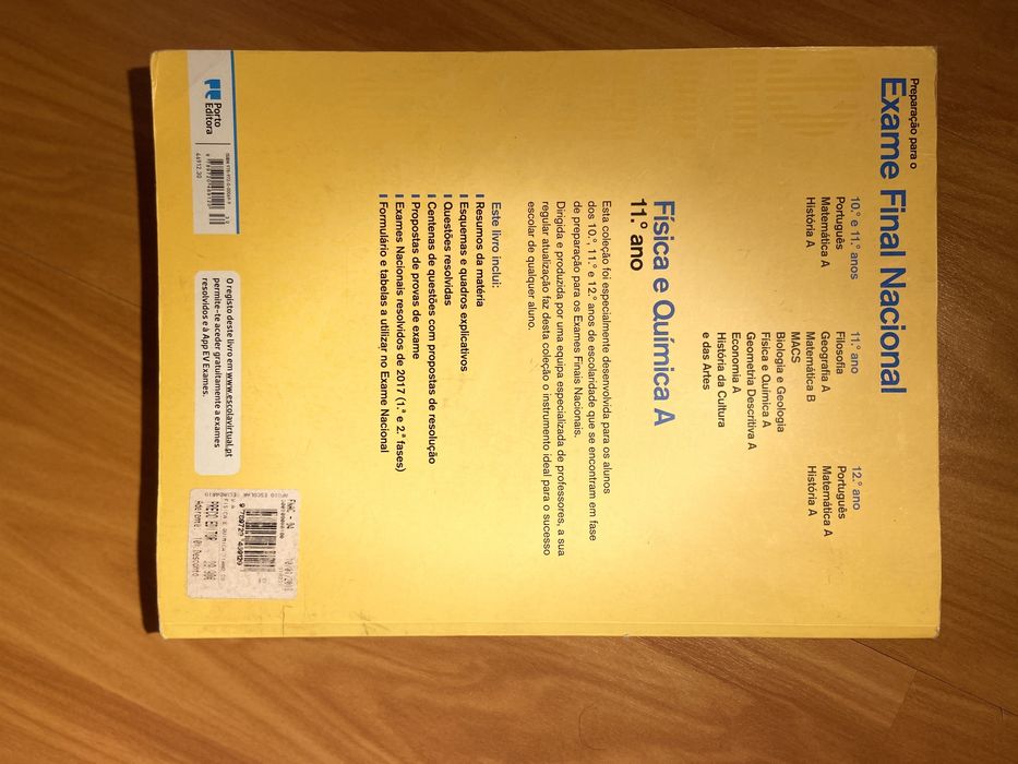Livro de exames de física e química