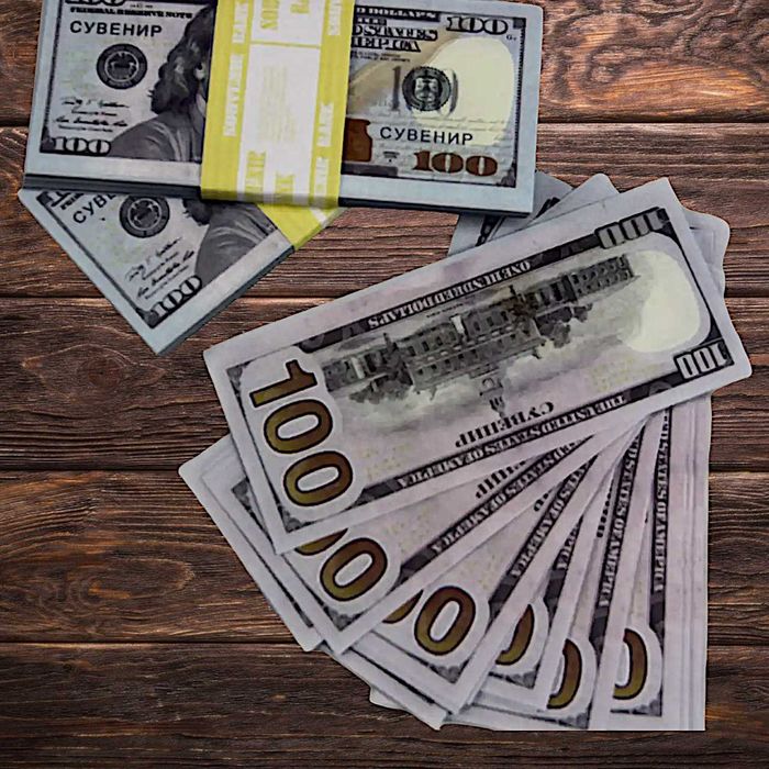 Сувенирные деньги  100$  Банк приколов (комплект 10 пачек)