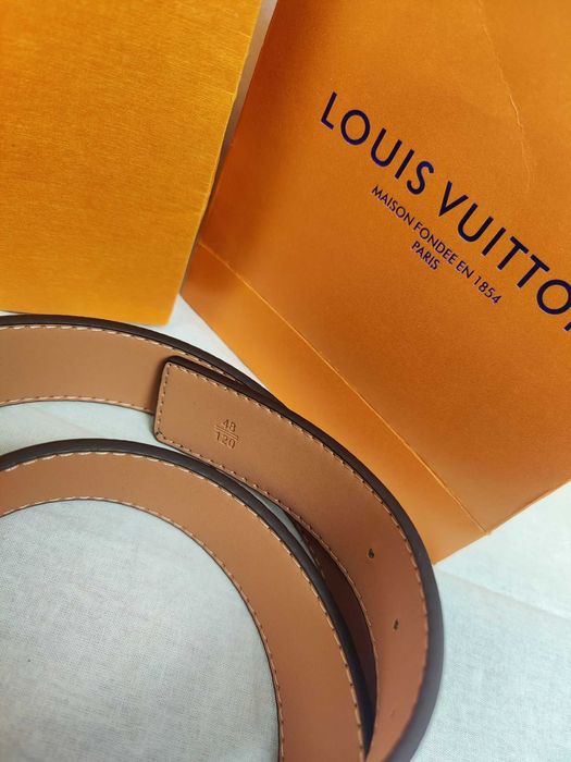 Pasek unisex 4cm Louis Vuitton z pudełkiem i torebka nowość