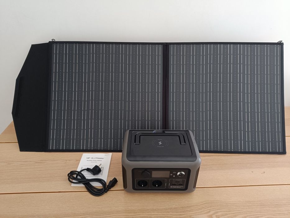 ENTREGA IMEDIATA: Kit Solar 600W (299Wh) LiFePO4 + Painel 100W - NOVO