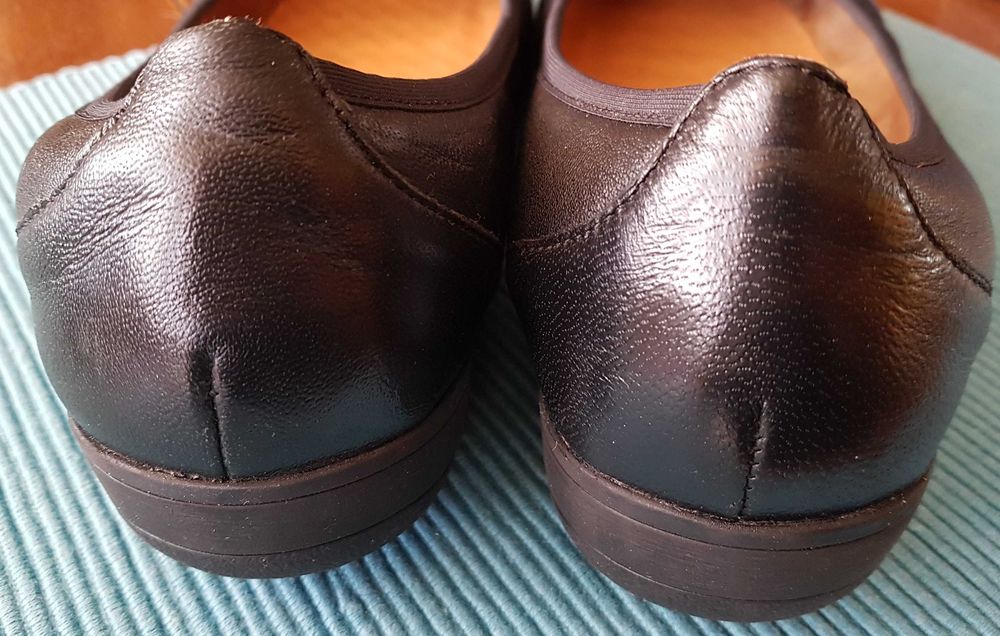 Baleriny Caprice r 39, IDEALNE na teższe stopy, MEGA wygodne, SKORA