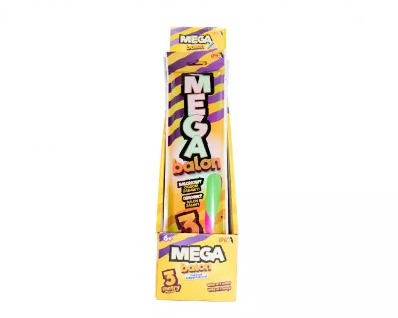 Balon MegaBalon różowo-zielone paski. Nowy Produkt