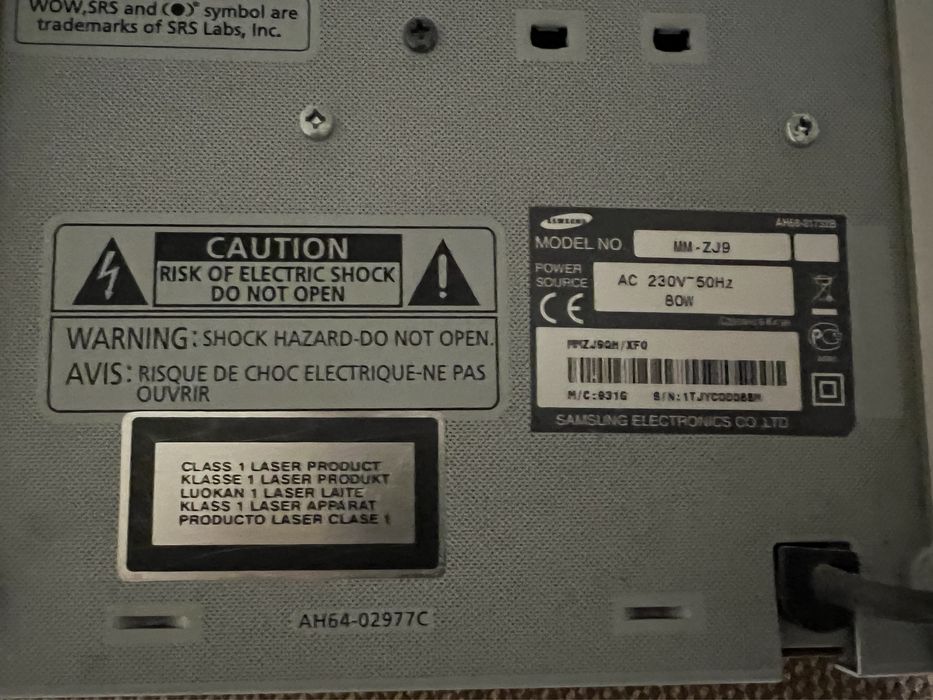 Музыкальный центр самсунг