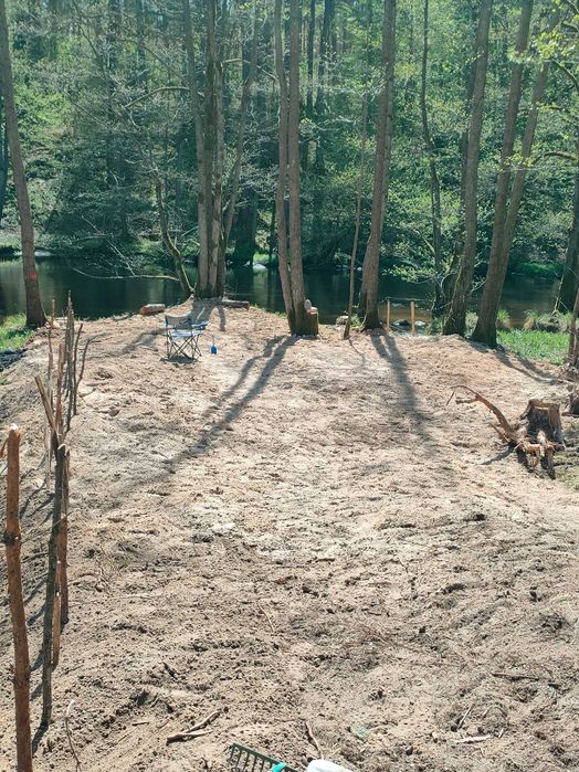 Zakole rzeki Wdy. Wynajmę działkę z linią brzegową rzeki Wdy .Prąd