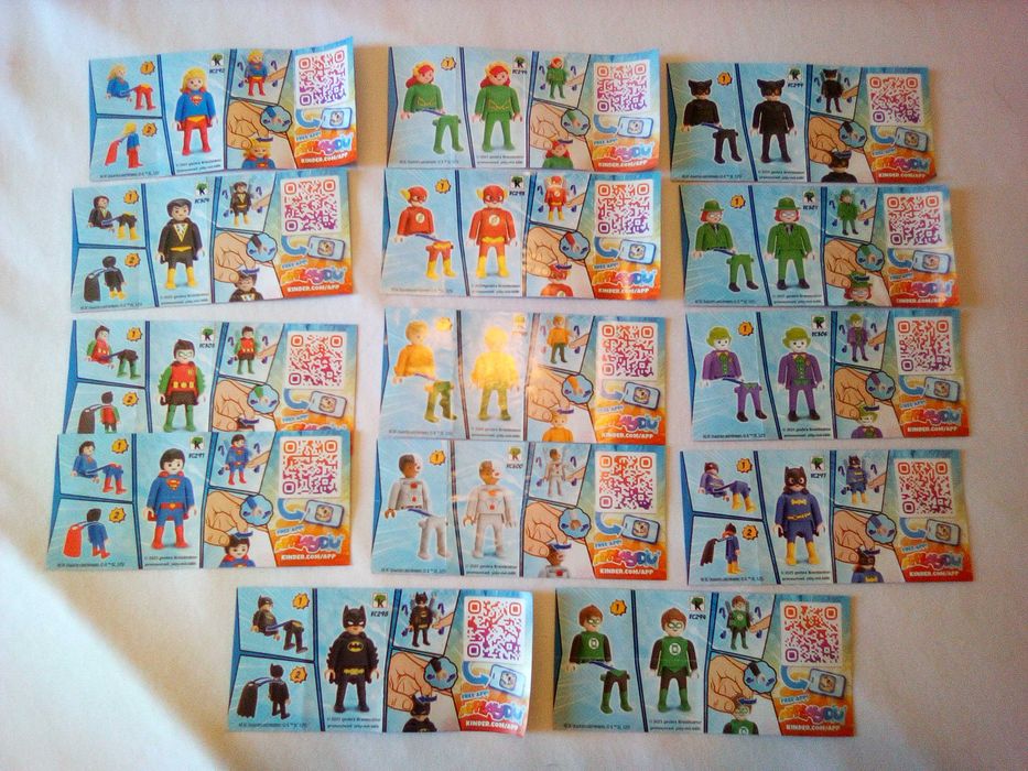 Playmobil Kinder Heróis DC Coleção Pack