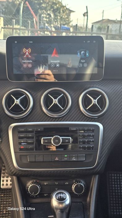 Tela Android 14 com GPS Mercedes Classe A/CLA/GLA (Artigo Novo)