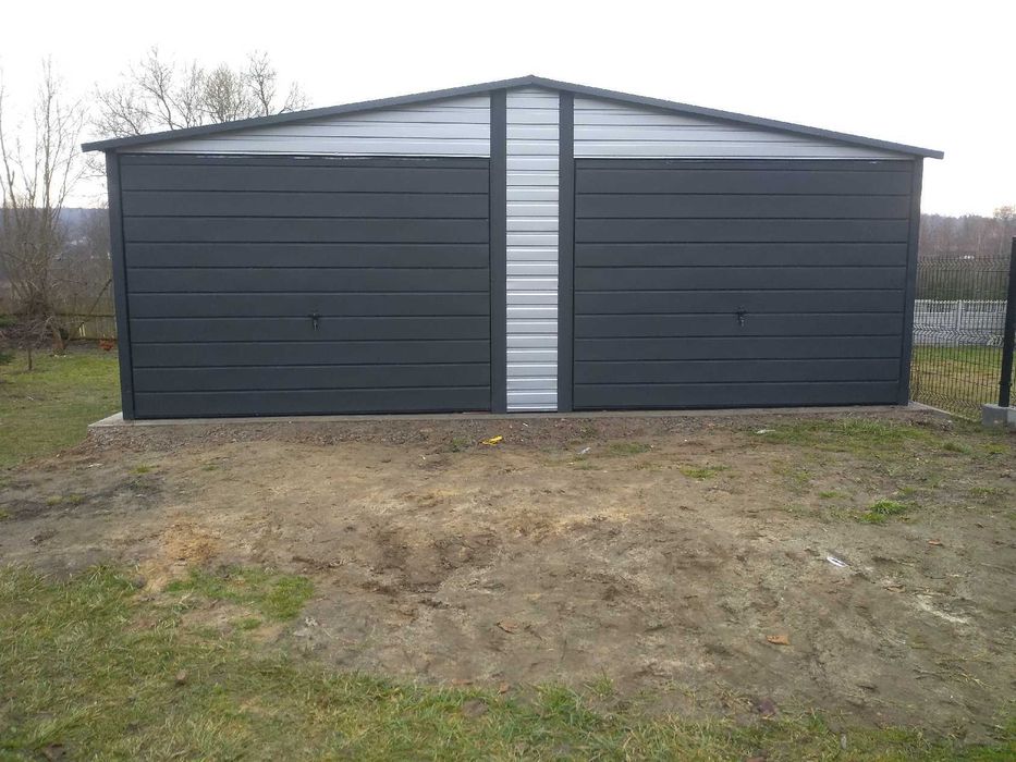 Garaż blaszany 6x6 dwustanowiskowy PRODUCENT na wymiar (57)