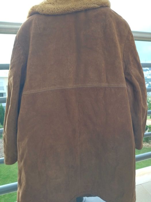 Casaco de camurça de inverno