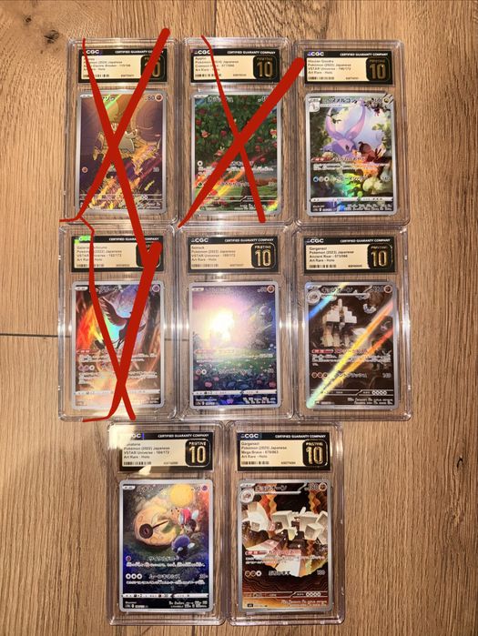 Karty pokemon ocenione CGC