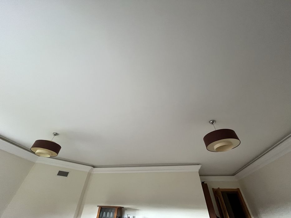 Conjuntos Dois Candeeiros suspenso de teto, conjunto 2, castanho