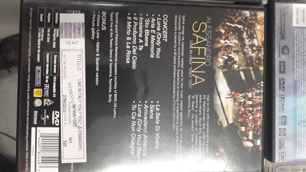 Pack nº 1 com 6 DVDs Musicais (Paul Macartney, Rita Lee, Pretenders)