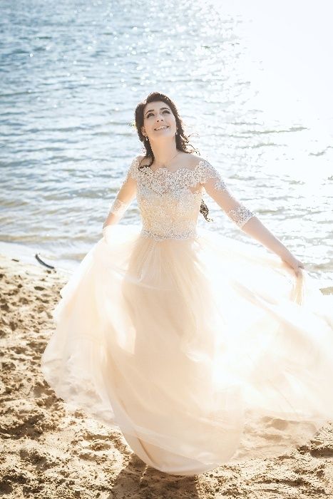 Весільна вечірня сукня Dominiss Edita 46-48 розмір свадебное платье