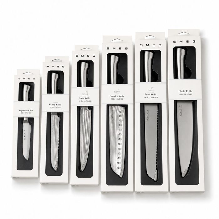 Faqueiro SMEG Branco Completo