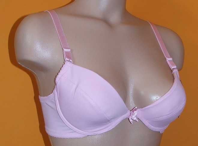 Biustonosz lekko usztywniany - Stanik różowy B