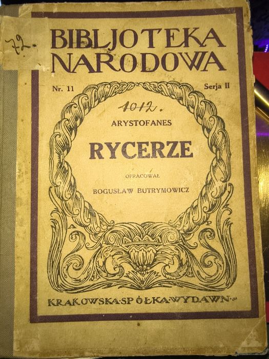 Boblioteka Narodowa "Rycerze" -Arystofanes
