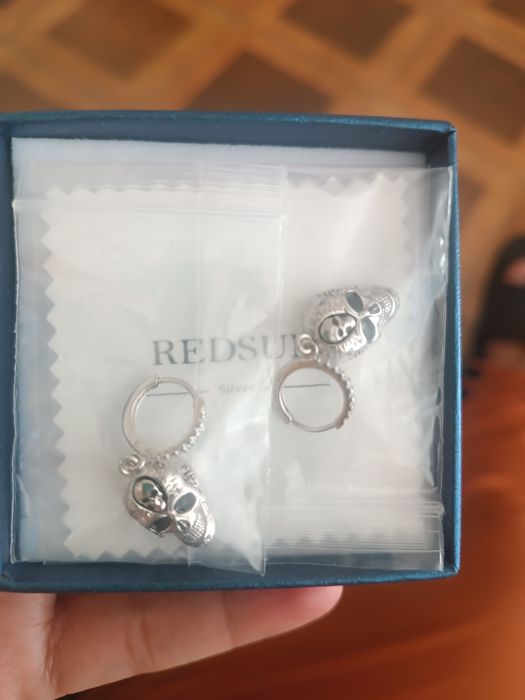 Brincos de caveira prata de lei 925 crânio