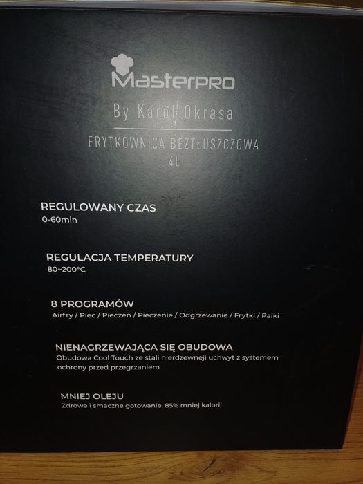Frytkownica Air fryer Masterpro KO  4l 1500 W stan idealny