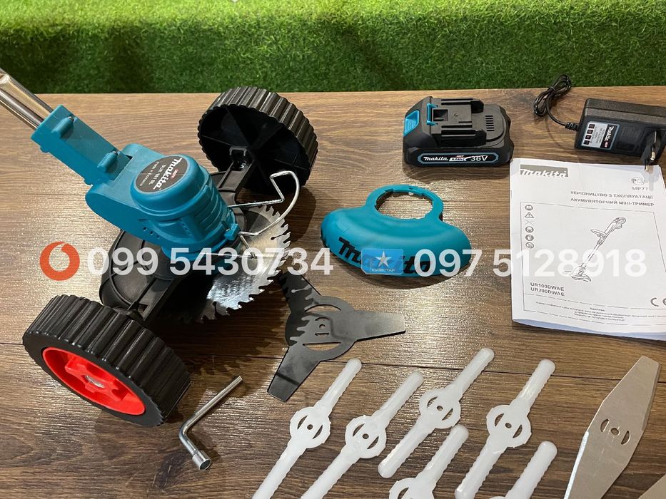 Акумуляторна коса Makita DUR 181 BL +колещата косарка тримммер для сад