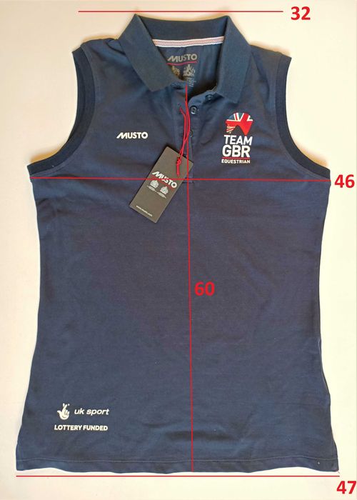 Bezrękawnik polo MUSTO Team Great Britain rozmiar 12/40