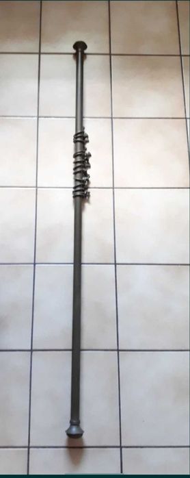 Oryginalny stary karnisz z mosiądzu, antyk