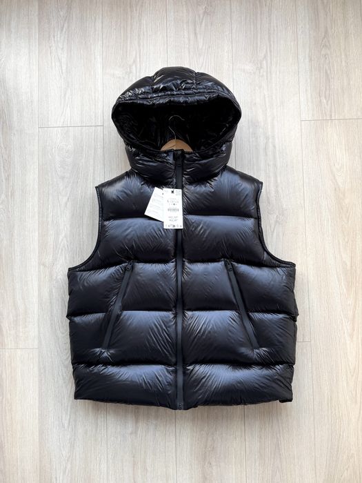 Жилет-Пуховик Zara Down Vest Оригінал Куртка Жилетка Мужской Черный