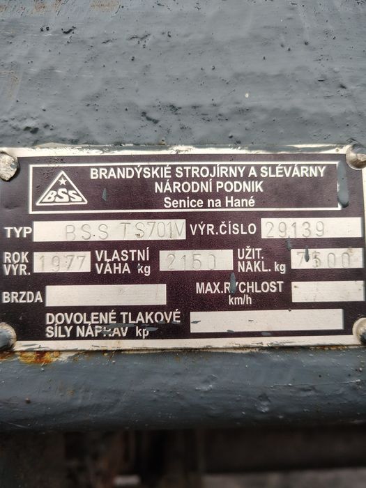Przyczepa BSS, Brandys, Czeska