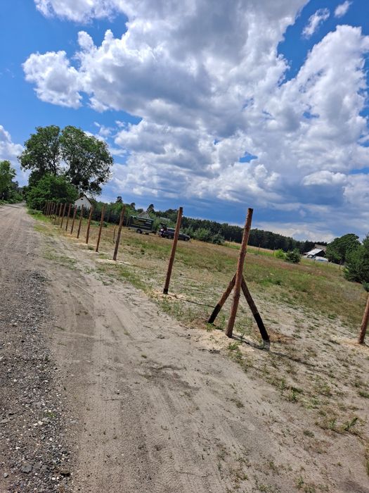 Ogrodzenie budowlane tymczasowe leśne