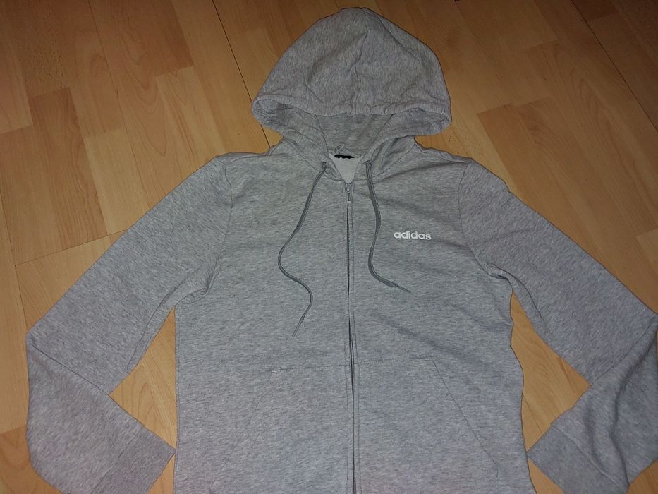 Bluza Adidas szara damska r S 36 38 suwak, oryginał