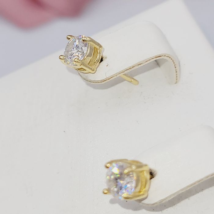 Pozłacane srebro pr 925 Moissanite nowe